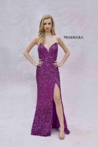 Primavera Prom Dress 4192 in grape color.
