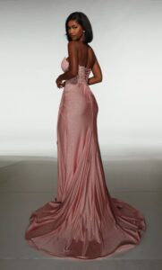 Dress shown in pink and is also available in black and glacier blue.